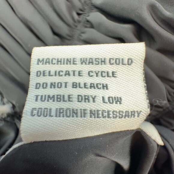 Fuda Faux Fur Nylon Ruched Reversible Outdoor Vest Women's Size Large - Picture 8 of 8